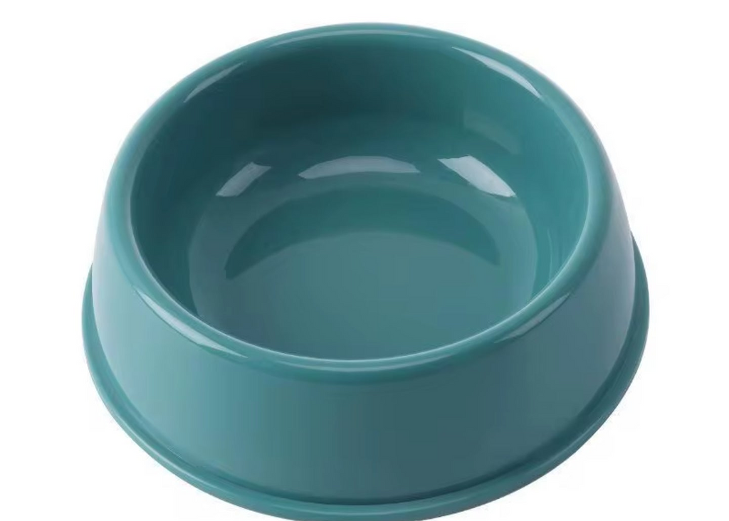 Bowl para Comida y Agua para Mascotas – Tamaño Pequeño, Color Verde Azulado